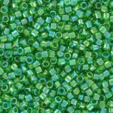Toho Treasure beads 11/0 Transparent-Rainbow Peridot TT-01-167